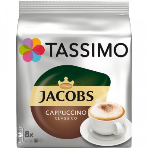 Tassimo Jacobs Kapseln Cappuccino Classico 8+8ST 260g