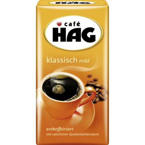 Hag Caffe Crema klassisch mild entkoffeiniert gemahlen 500g