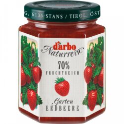 Darbo Naturrein Fruchtreich Konfitüre Erdbeere 200g