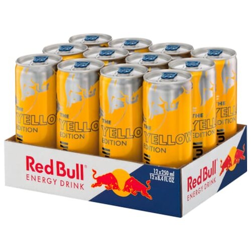 Red Bull Yellow Edition 12x0,25l Träger