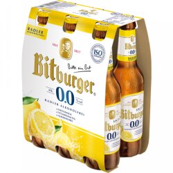 Bitburger Radler 0,0 % alkoholfrei 0,33 l Flasche