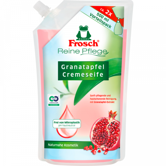 Frosch Reine Pflege Cremeseife Granatapfel Nachfüllbeutel 500ml