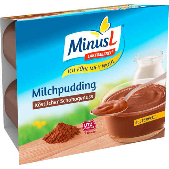 MinusL Milchpudding Schoko 4er 125g