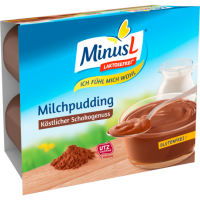 MinusL Milchpudding Schoko 4er 125g
