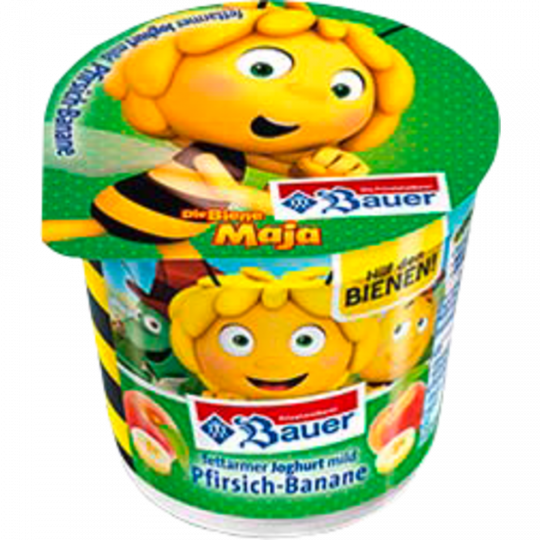 Bauer Kinder Joghurt Pfirsich Banane 125g