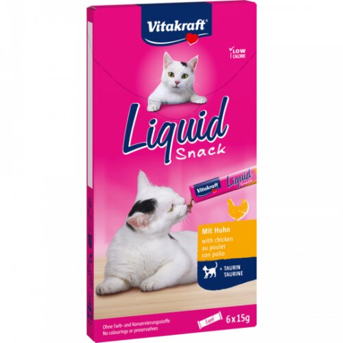 Vitakraft Cat Liquid Snack Hühnchen & Taurin 6er