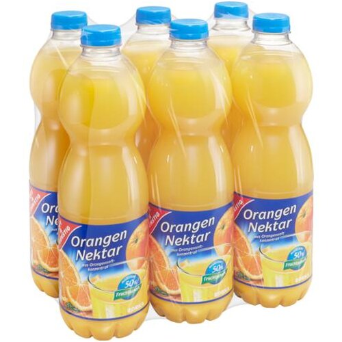 Gut & Günstig Orangennektar 6x1,5l Träger