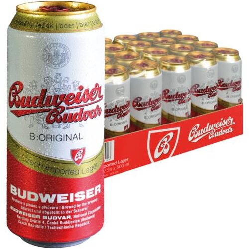 Budweiser Budvar Premium Lager 24x0,5l