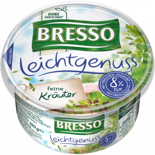 Bresso Frischkäse Leichtgenuss Kräuter 30% Fett i.Tr. 150g