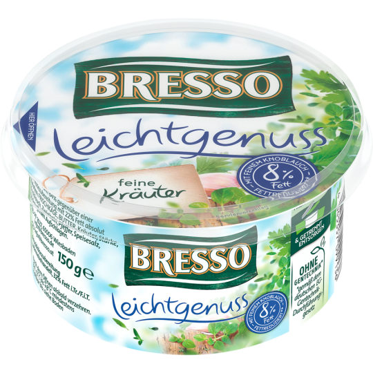 Bresso Frischkäse Leichtgenuss Kräuter 30% Fett i.Tr. 150g