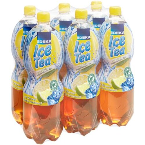 EDEKA Ice Tea Zitrone-Limette 6x1,5l Träger
