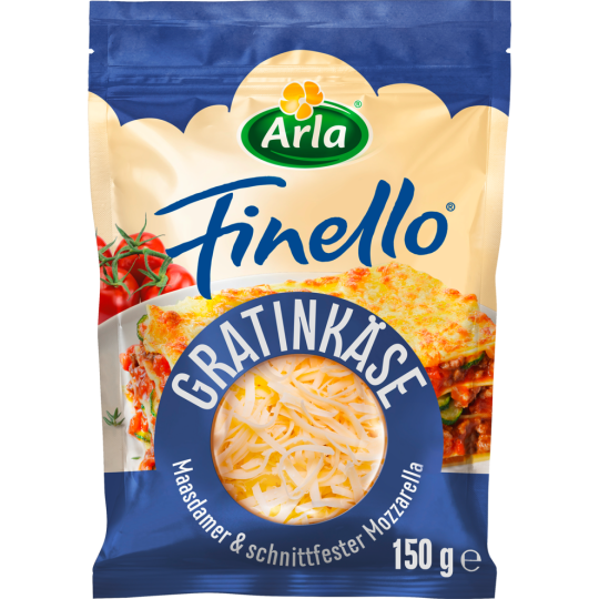 Arla Finello Gratinkäse 42% Fett i.Tr. 150G