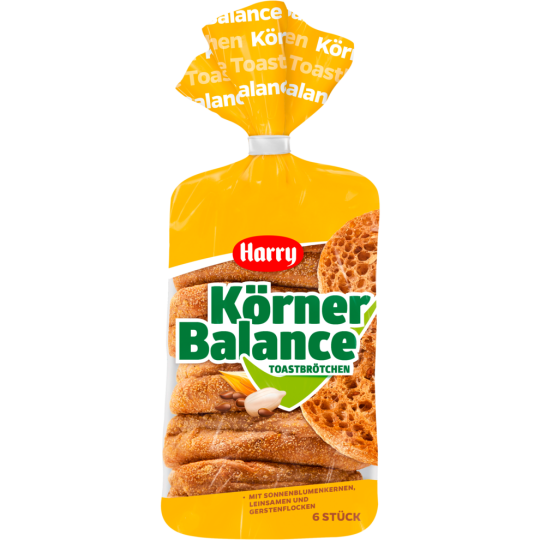 Harry Toastbrötchen Körner Balance 6ST 335g