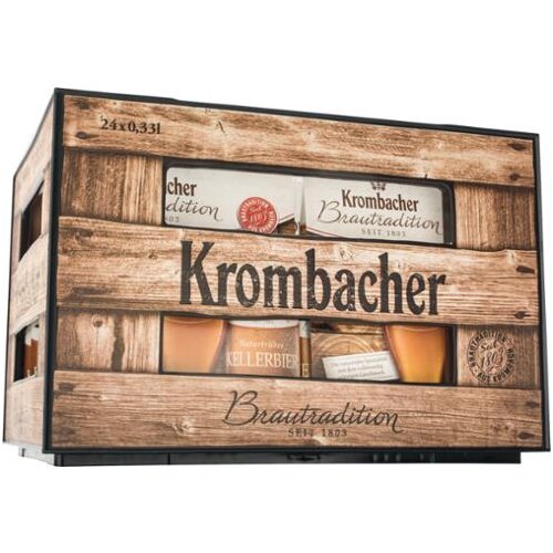 Krombacher Brautradition Kellerbier 4x6x0,33l Kiste