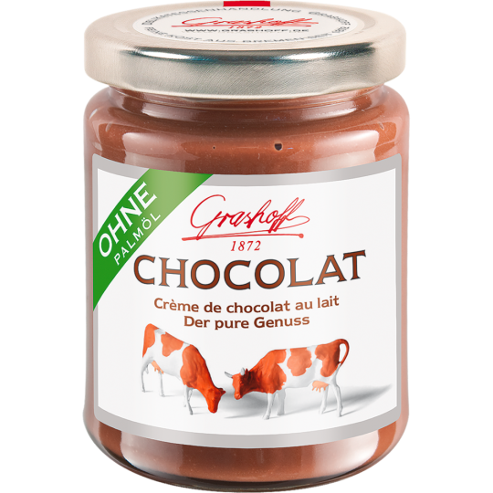 Grashoff Chocolat Schokoladencreme Vollmilch Pur 250g
