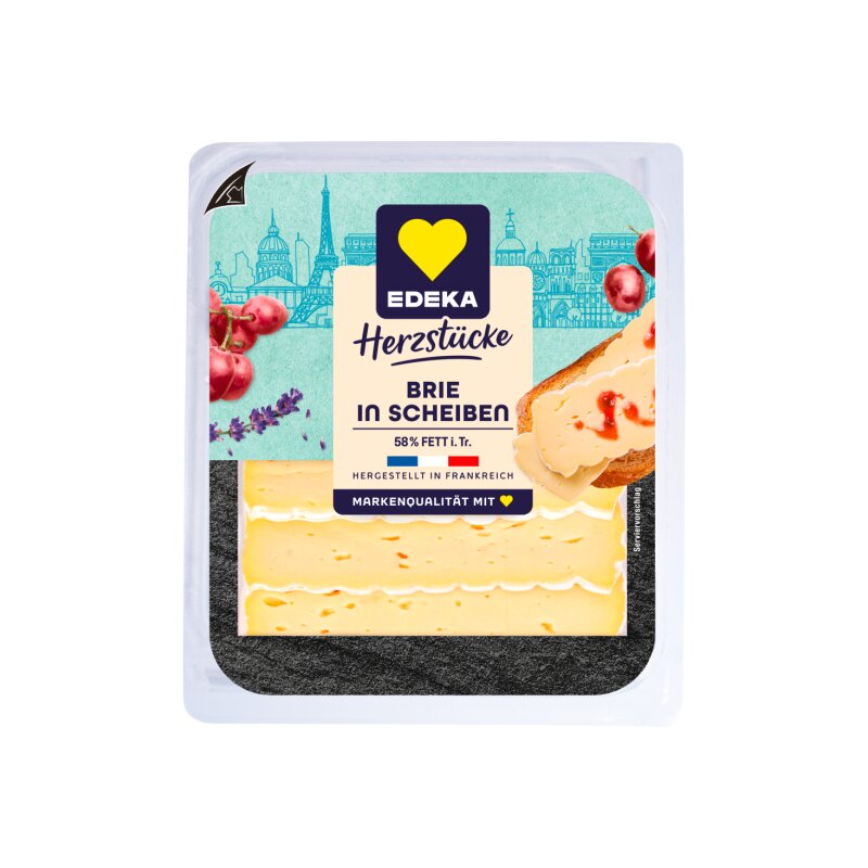 EDEKA LA FRANCE Brie Scheiben 150g LebensmittelVersand.eu Food o