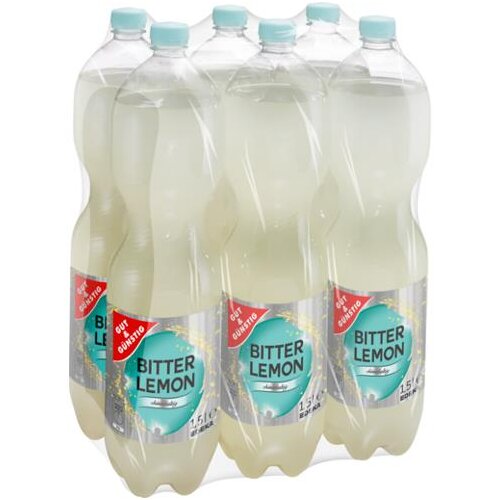 Gut & Günstig Bitter Lemon 6x1,5l Träger