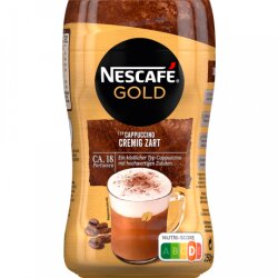 Nescafe Gold Cappuccino gesüsst cremig zart 250g