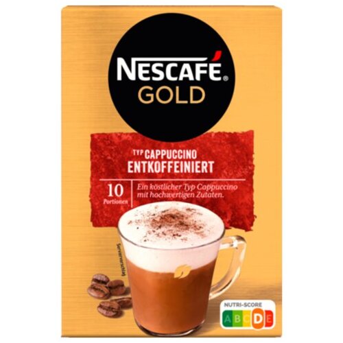 Nescafe Gold Cappuccino entkoffeiniert 10x12,5g