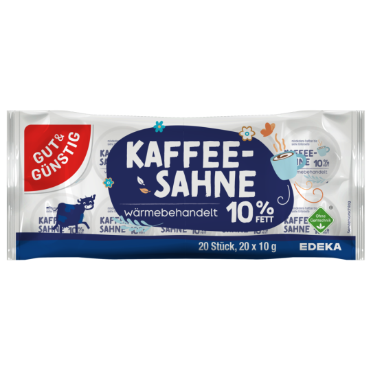 Gut & Günstig Kaffeesahne 10% 20x10g