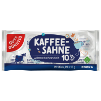 Gut & Günstig Kaffeesahne 10% 20x10g