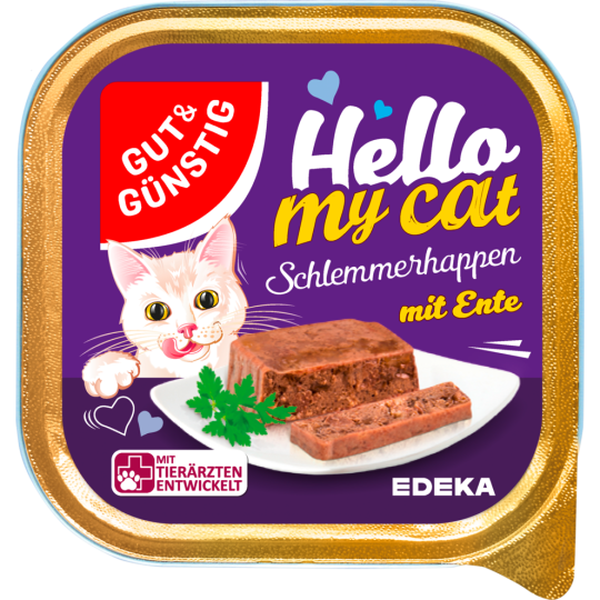 Gut & Günstig Schlemmerhappen mit Ente 100g