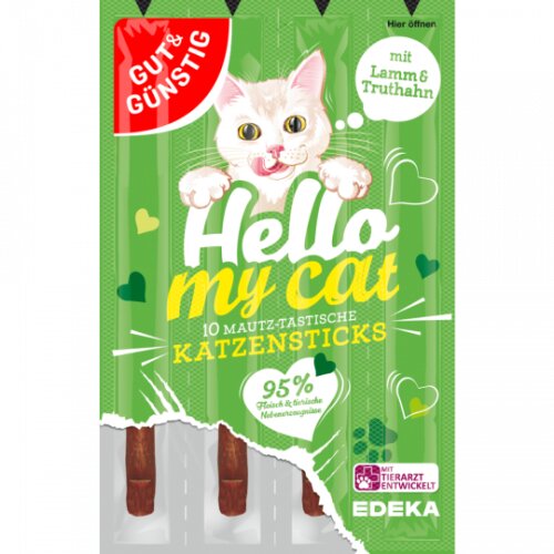 Gut & Günstig Cat Fleischsticks mit Lamm und Truthahn 10Stück