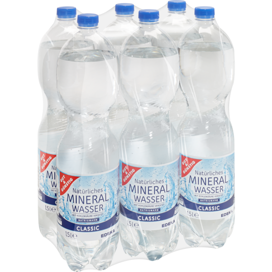 Gut & Günstig Mineralwasser classic 6x1,5l