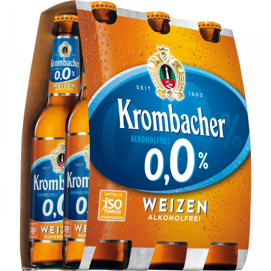 Krombacher Weizen alkoholfrei 6x0,33l MW