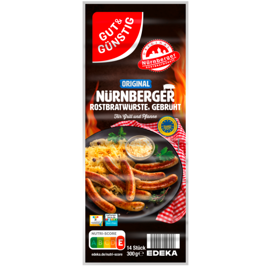 Gut & Günstig Nürnberger Rostbratwürstchen 300g