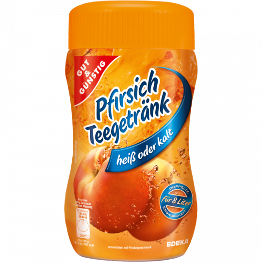 Gut & Günstig Pfirsich Teegetränk Dose 400g