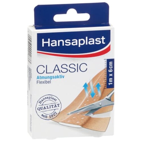 Hansaplast Classic 1mx6cm 10 Abschnitte