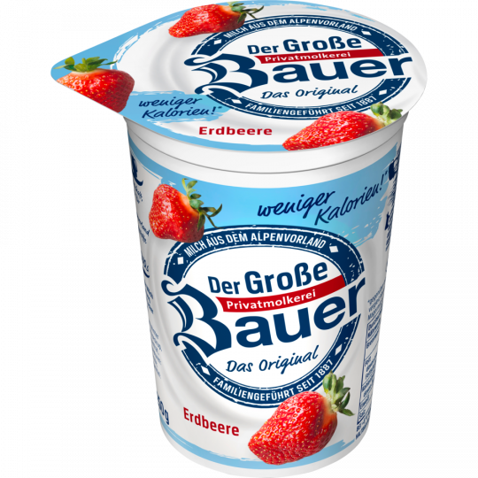 Bauer Fruchtjoghurt Extra Leicht Erdbeer 250g