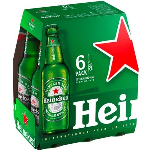 Heineken Beer 6x0,33l Träger