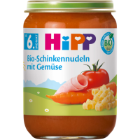 Bio Hipp Menüs Schinkennudeln mit Tomaten und...