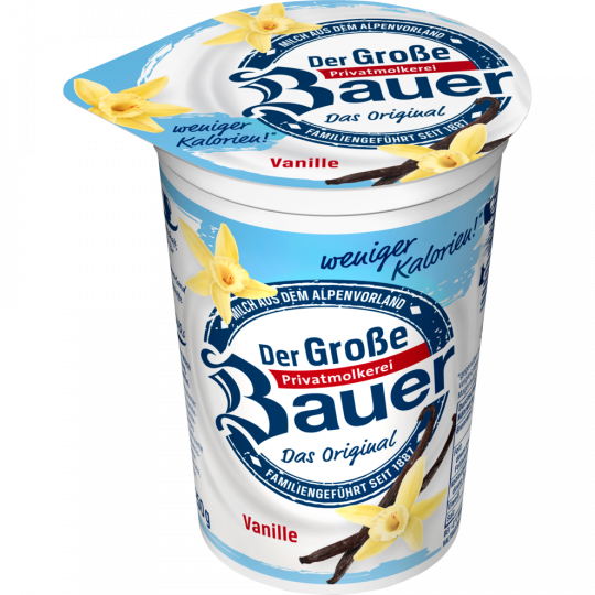 Bauer Fruchtjoghurt Extra Leicht Vanille 250g