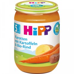 Bio Hipp Menüs Karotten mit Kartoffeln und Rind nach...