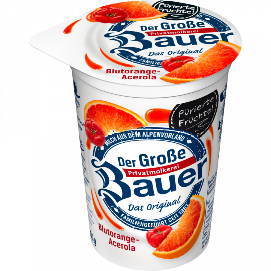 Bauer Fruchtjoghurt Blutorange Acerola 250g