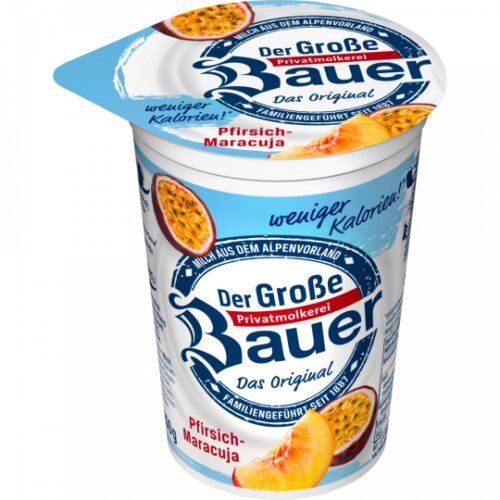Bauer Joghurt Lebensmittel-Versand.eu Lebe 250g | Pfirsich Maracuja 