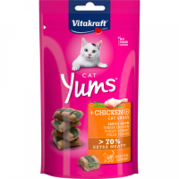 Vitak.Yums Huhn&Katzengras 40g