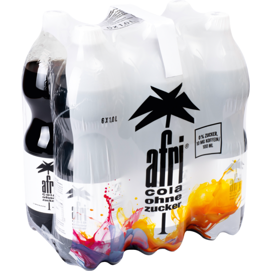 Afri Cola ohne Zucker 6 x 1 l Flasche