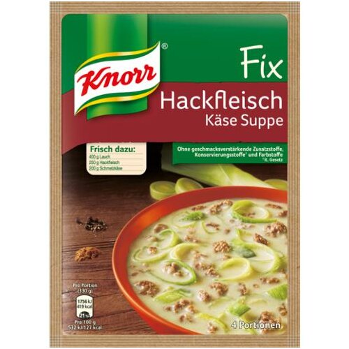 Knorr Fix Hackfleisch Käse Suppe 64g