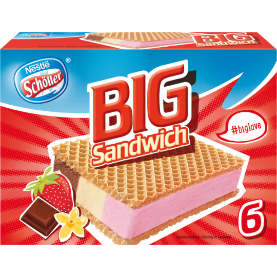 Nestle Schöller Big Sandwich 6x140ml
