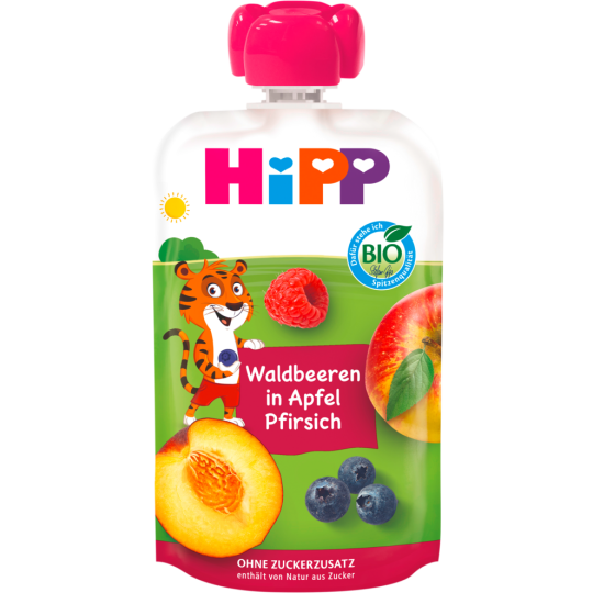 Bio Hipp Waldbeer.Apf-Pfir100g