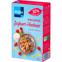 Kölln Knusper Müsli Joghurt Himbeer 30% weniger...