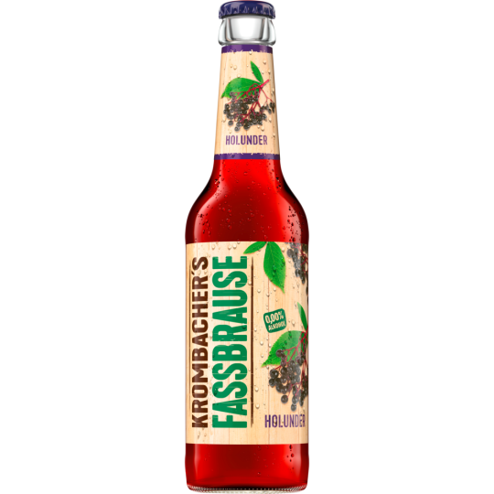 Krombacher Fassbrause Holunder 0,33l Flasche