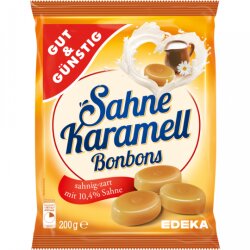 Gut & Günstig Sahne Karamellbonbons 200g