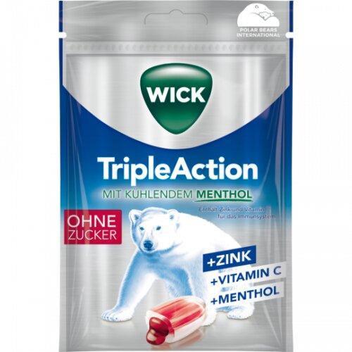 Wick Triple Action ohne Zucker72g