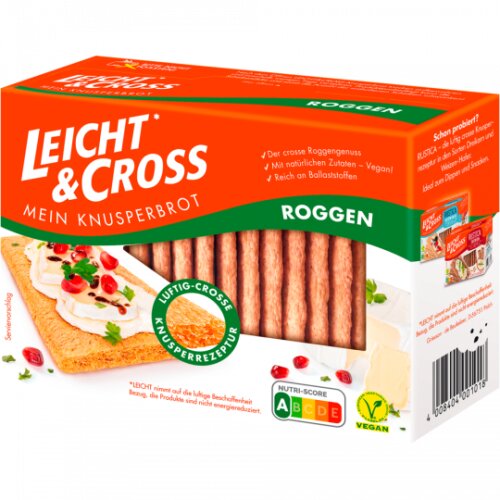 Leicht & Cross Roggen Knusperbrot 125g