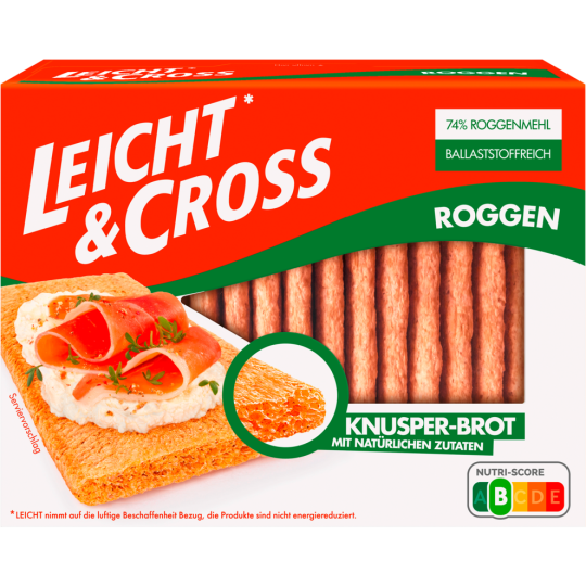 Leicht & Cross Roggen Knusperbrot 125g